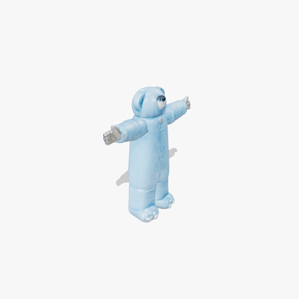 Blue Cuddly Teddy model pack